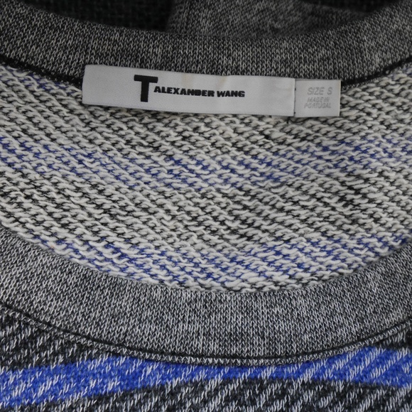 T by Alexander Wang Striped Sweatshirt, Like New - Picture 4 of 4